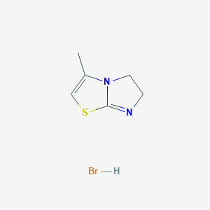 3-Methyl-5,6-dihydroimidazo[2,1-b]thiazole hydrobromide chemical structure