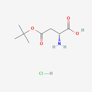 (R)-2-Amino-4-(tert-butoxy)-4-oxobutanoic acid hydrochloride chemical structure