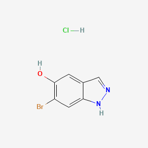 6-Bromo-1H-indazol-5-ol hydrochloride chemical structure