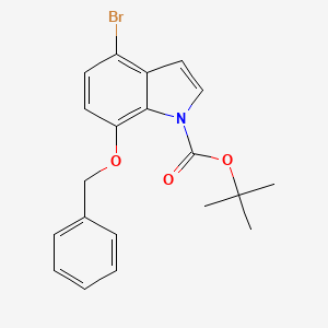 tert-Butyl 7-(benzyloxy)-4-bromo-1H-indole-1-carboxylate chemical structure