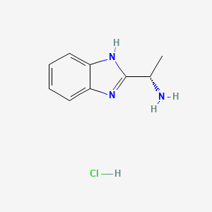 (S)-1-(1H-Benzo[d]imidazol-2-yl)ethan-1-amine hydrochloride chemical structure
