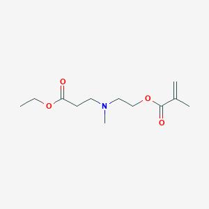 2-((3-Ethoxy-3-oxopropyl)(methyl)amino)ethyl methacrylate chemical structure