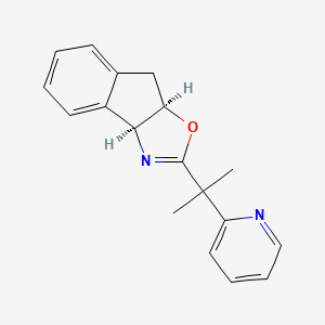 (3aS,8aR)-2-(2-(Pyridin-2-yl)propan-2-yl)-8,8a-dihydro-3aH-indeno[1,2-d]oxazole chemical structure