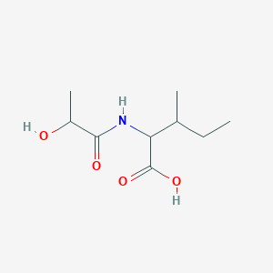 2-(2-Hydroxypropanamido)-3-methylpentanoic acid chemical structure