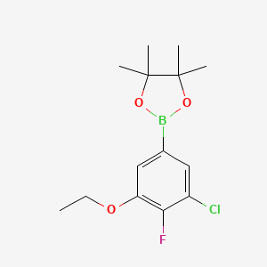 2-(3-Chloro-5-ethoxy-4-fluorophenyl)-4,4,5,5-tetramethyl-1,3,2-dioxaborolane chemical structure