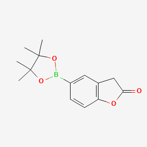 5-(4,4,5,5-Tetramethyl-1,3,2-dioxaborolan-2-yl)benzofuran-2(3H)-one chemical structure