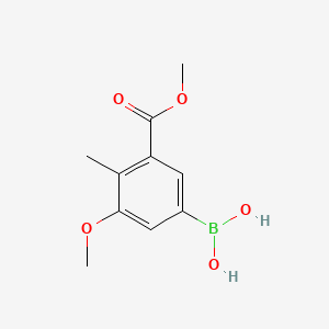 (3-Methoxy-5-(methoxycarbonyl)-4-methylphenyl)boronic acid chemical structure