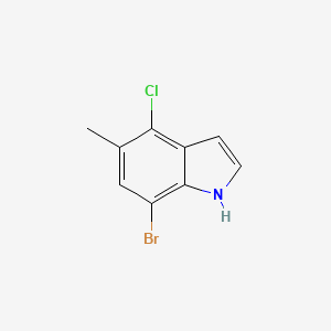 7-Bromo-4-chloro-5-methyl-1H-indole chemical structure