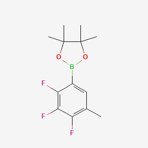 4,4,5,5-Tetramethyl-2-(2,3,4-trifluoro-5-methylphenyl)-1,3,2-dioxaborolane chemical structure