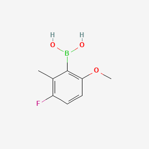 (3-Fluoro-6-methoxy-2-methylphenyl)boronic acid chemical structure