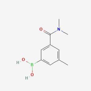 (3-(Dimethylcarbamoyl)-5-methylphenyl)boronic acid chemical structure