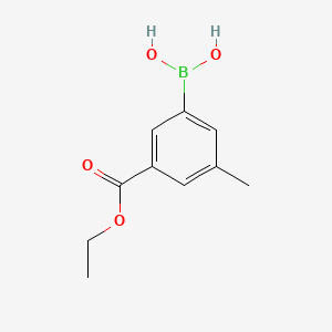 (3-(Ethoxycarbonyl)-5-methylphenyl)boronic acid chemical structure