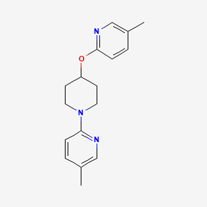 5-Methyl-2-(4-((5-methylpyridin-2-yl)oxy)piperidin-1-yl)pyridine chemical structure