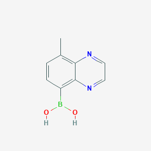 (8-Methylquinoxalin-5-yl)boronic acid chemical structure