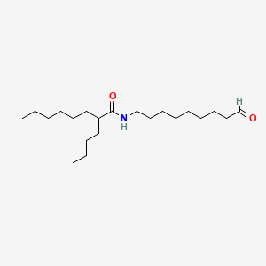 2-Butyl-N-(9-oxononyl)octanamide chemical structure