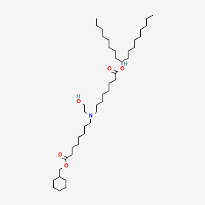 Cyclohexylmethyl 8-((2-hydroxyethyl)(8-(octadecan-9-yloxy)-8-oxooctyl)amino)octanoate chemical structure