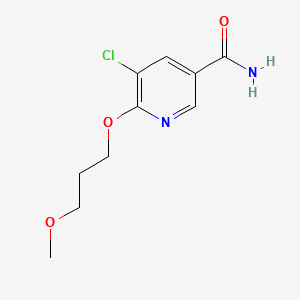 5-Chloro-6-(3-methoxypropoxy)nicotinamide chemical structure