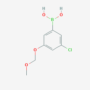 (3-Chloro-5-(methoxymethoxy)phenyl)boronic acid chemical structure
