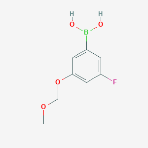 (3-Fluoro-5-(methoxymethoxy)phenyl)boronic acid chemical structure