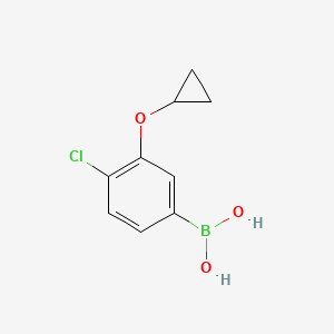 (4-Chloro-3-cyclopropoxyphenyl)boronic acid chemical structure