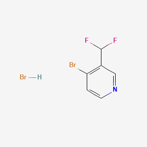 4-Bromo-3-(difluoromethyl)pyridine hydrobromide chemical structure
