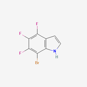 7-Bromo-4,5,6-trifluoro-1H-indole chemical structure