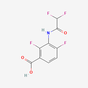 3-(2,2-Difluoroacetamido)-2,4-difluorobenzoic acid chemical structure