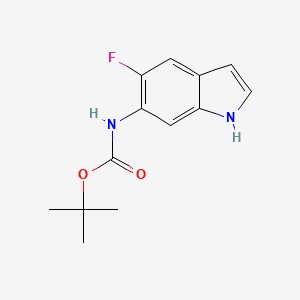 tert-Butyl (5-fluoro-1H-indol-6-yl)carbamate chemical structure