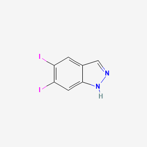 5,6-Diiodo-1H-indazole chemical structure