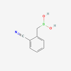 (2-Cyanobenzyl)boronic acid chemical structure