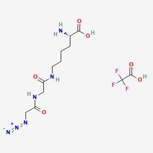 N6-((2-Azidoacetyl)glycyl)-L-lysine compound with 2,2,2-trifluoroacetic acid chemical structure