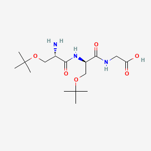 O-(tert-Butyl)-N-(O-(tert-butyl)-L-seryl)-D-serylglycine chemical structure