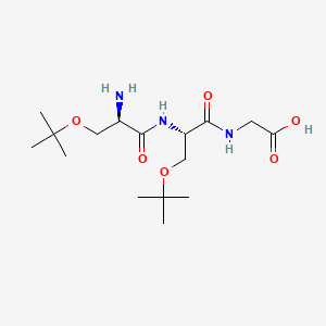 O-(tert-Butyl)-N-(O-(tert-butyl)-D-seryl)-L-serylglycine chemical structure