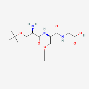 O-(tert-Butyl)-N-(O-(tert-butyl)-D-seryl)-D-serylglycine chemical structure