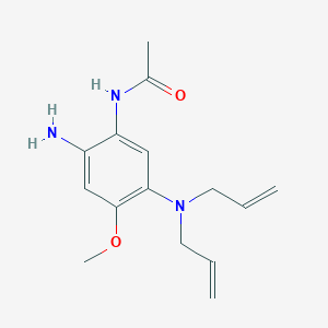 N-(2-Amino-5-(diallylamino)-4-methoxyphenyl)acetamide chemical structure