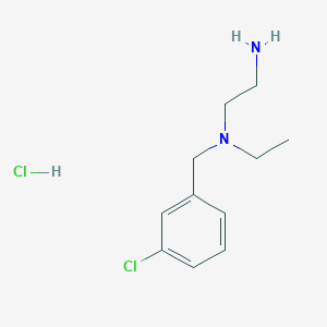 N1-(3-Chlorobenzyl)-N1-ethylethane-1,2-diamine hydrochloride chemical structure