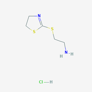 2-((4,5-Dihydrothiazol-2-yl)thio)ethan-1-amine xhydrochloride chemical structure