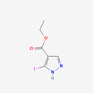 Ethyl 5-iodo-1H-pyrazole-4-carboxylate chemical structure