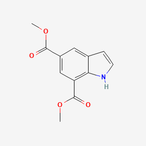 Dimethyl 1H-indole-5,7-dicarboxylate chemical structure
