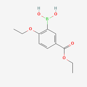 (2-Ethoxy-5-(ethoxycarbonyl)phenyl)boronic acid chemical structure