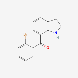 (2-Bromophenyl)(indolin-7-yl)methanone chemical structure