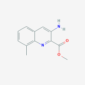 Methyl 3-amino-8-methylquinoline-2-carboxylate chemical structure