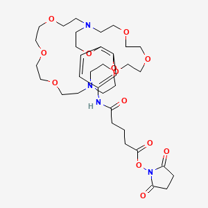 Diaza-30-crown-10[11.11.8]-benzoglutaric NHS ester chemical structure