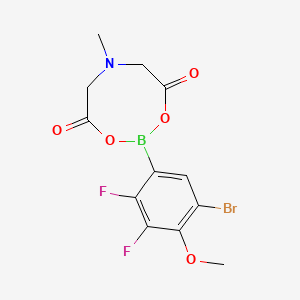 2-(5-Bromo-2,3-difluoro-4-methoxyphenyl)-6-methyl-1,3,6,2-dioxazaborocane-4,8-dione chemical structure
