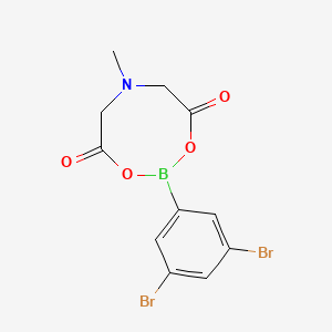 2-(3,5-Dibromophenyl)-6-methyl-1,3,6,2-dioxazaborocane-4,8-dione chemical structure