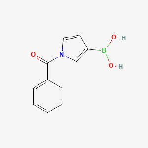 (1-Benzoyl-1H-pyrrol-3-yl)boronic acid chemical structure