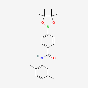 N-(2,5-Dimethylphenyl)-4-(4,4,5,5-tetramethyl-1,3,2-dioxaborolan-2-yl)benzamide chemical structure