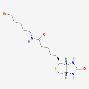 N-(5-Bromopentyl)-5-((3aR,4R,6aS)-2-oxohexahydro-1H-thieno[3,4-d]imidazol-4-yl)pentanamide chemical structure