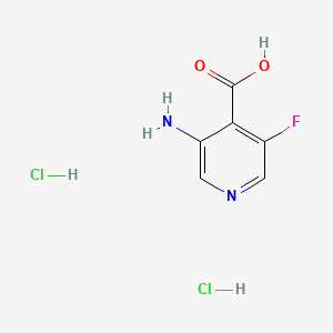3-Amino-5-fluoroisonicotinic acid dihydrochloride chemical structure