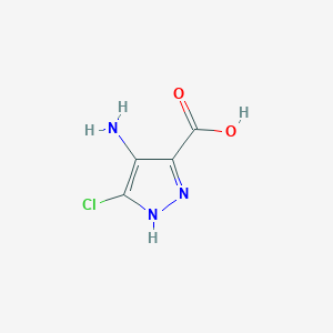 4-Amino-3-chloro-1H-pyrazole-5-carboxylic acid chemical structure